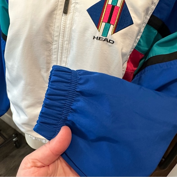 VINTAGE HEAD SKI JACKET 1980s 1990s WINDBREAKER COAT STREETWEAR - Picture 9 of 12